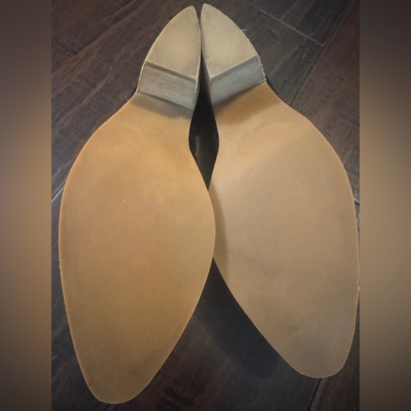 Anthropologie Jeffrey Campbell Black Suede Favela woven mule size 9.5 - Picture 5 of 16